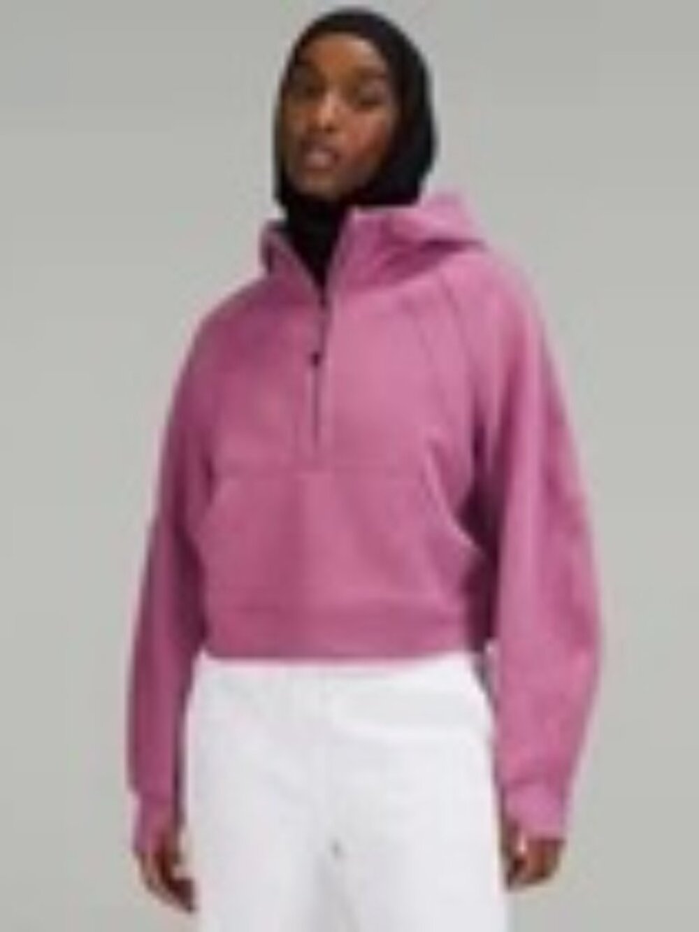 Lululemon Scuba Oversized Funnel-Neck Half-Zip - M/L - Velvet Dust